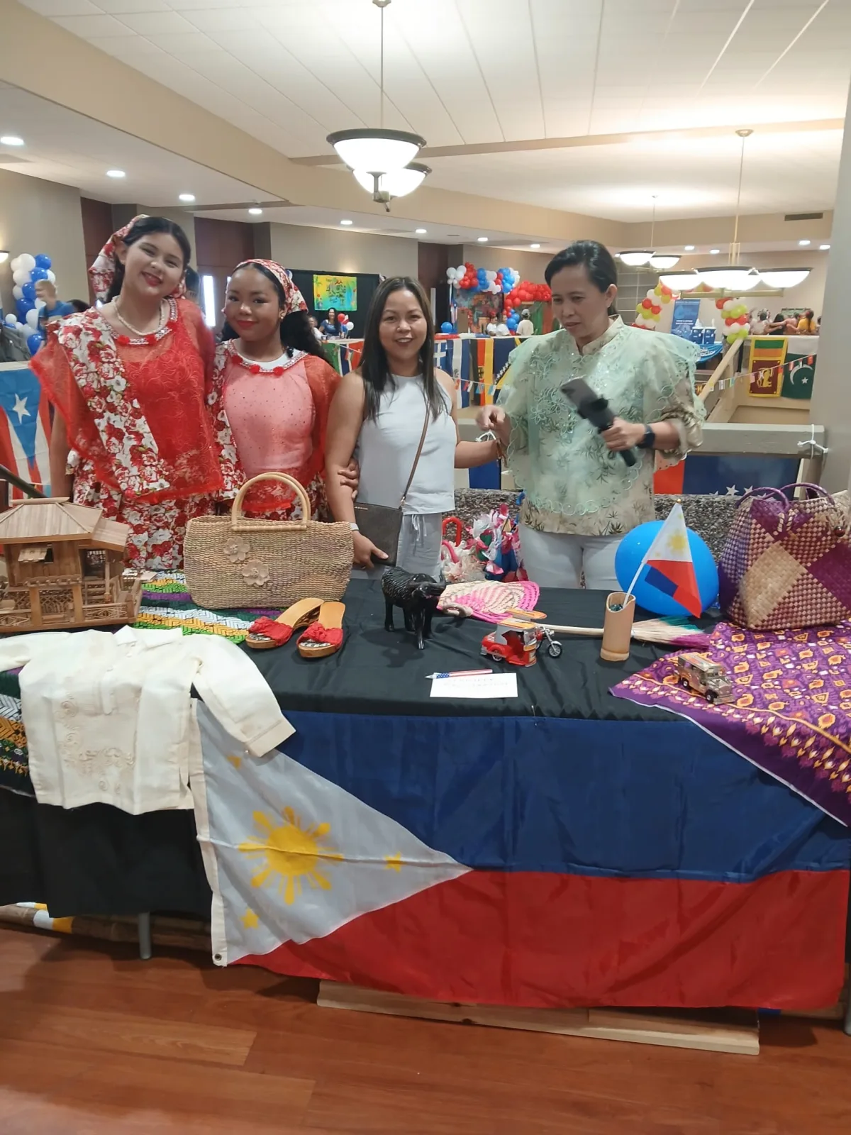 Philippine Islanders displaying arts & crafts!