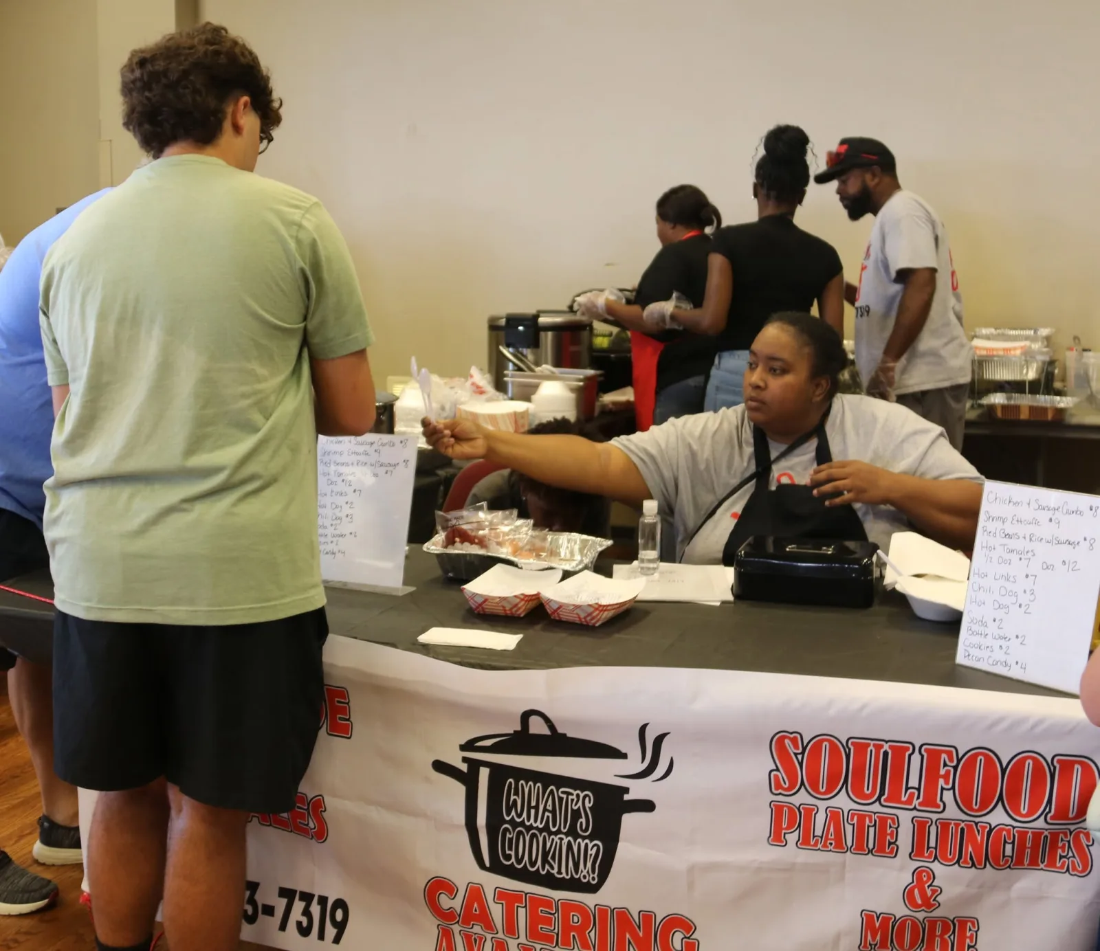 What's Cooking blessed the event with their soul food.